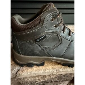 Timberland Boys Waterproof Hiking‎ Boots Dark Brown TimberDry Lace Up Size 5.5